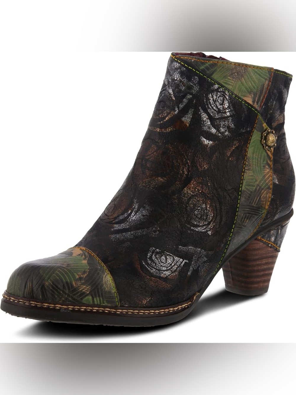 Spring Step Waterlily Booties Black Sz 38